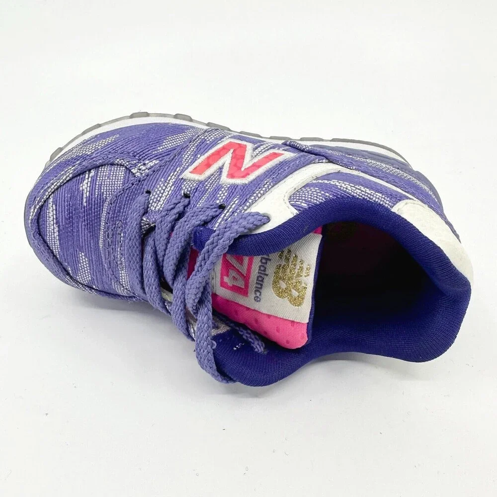 New Balance 574 Classics Purple White Infant Size 4 Casual Sneakers KL574SQI